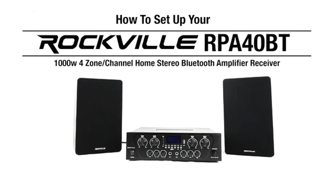 Amazon.com: Rockville RPA40BT 1000W 4-Zone Home Stereo Bluetooth